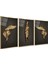 Gold Yapraklar Triple Cam Tablo 2