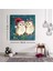 Dekoratif Baskı Illüstrasyon Noel Birds Kanvas Tablo 1