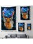 Geyiğin Galaxisi Modern Sanat Duvar Örtüsü - HALISI-5997 3