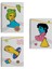 Pop Art Renkli Dekoratif Duvar Tablosu Üçlü Set-ES-117 2