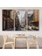New York Sokakları ve Sarı Taksi Yağlıboya Görünüm Tablo-3550 3