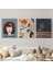 Çağdaş, Modern, Soyut Pastel 3'lü Duvar Tabblo Seti-Ah-8 1
