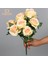 Kırmızı Gül Çiçek Buketi Yapay Pembe Kırmızı Çiçekler Düğün Dekorasyon 9 Kafaları Ipek Çiçekler Sahte Güller Flores Ev Dekor Demet (Yurt Dışından) 4