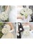 Buket 3 Düğün Buket Gelin Nedime Düğün Aksesuarları Ipek Kurdele Yapay Güller Çiçek Tutan Gelin Mariage Buket Şekerleri (Yurt Dışından) 5