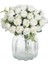 Beyaz 10 Kafaları Yapay Çiçekler Scrapbooking Ipek Güller Noel Düğün Parti Buket Ev Ürünleri Ev Dekorasyon Için Vazolar (Yurt Dışından) 2