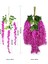Jmzt--Bai Se Simüle Wisteria Tavan Sahte Çiçek Rattan Kapalı Düğün Dekorasyon Plastik Fasulye Çiçek Menekşe Asılı Asma (Yurt Dışından) 5