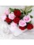 Gül Kırmızı 5 Adet 51 cm Yapay Çiçek Flanel Gül Sahte Çiçek Düğün Ev Dekorasyon Yapay Çiçek Dekorasyon Sevgililer Günü Hediyesi (Yurt Dışından) 5