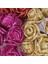 D06-10PCS 10-36 Adet Glitter Gül Kırmızı Kırmızı Pembe Altın Yapay Gül Köpük Çiçek Buketi Gelin Parti Düğün Parti Dekorasyon Sahte Buket (Yurt Dışından) 2