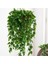 FZH075-GREEN Yapay Saksı Turp Yaprağı Rattan Yeşil Yaprak Tavan Asma Sahte Fern Asılı Sepet Dekor Için Duvar Moss Için Düşen Bitki (Yurt Dışından) 2