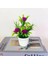 15X10 cm Yapay Bitkiler Mini Bonsai Küçük Simüle Ağaç Saksı Bitkileri Sahte Çiçekler Ofis Masası Saksı Süs Ofis Ev Bahçe Dekor (Yurt Dışından) 1