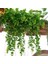 FZH077-C Yapay Saksı Turp Yaprağı Rattan Yeşil Yaprak Tavan Asma Sahte Fern Asılı Sepet Dekor Için Duvar Moss Için Düşen Bitki (Yurt Dışından) 4