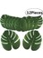 15 cm x 11.5 cm 12 Adet Yapay Tropikal Palmiye Yaprakları Hawaii Luau Tema Parti Süslemeleri Ev Bahçe Dekorasyonu AA8238 (Yurt Dışından) 1