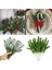 B02-20PCS 1 Paket Noel Çam Dalları Kar Yapay Bitkiler Çam Iğneleri Noel Ağacı Çelenk Ev Dekorasyonu Noel Yeni Yıl Hediyeleri (Yurt Dışından) 1