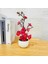 Kırmızı Bonsai Ipek Çiçekler Erik Çiçekleri Yapay Bitki Sahte Çiçekler Pot Flores Sakura Ağacı Dalları Ev Odası Dekorasyon (Yurt Dışından) 1