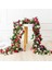 Pembe 2.2 Metre Gül Yapay Çiçekler Noel Garland Düğün Ev Odası Dekorasyon Için Bahar Sonbahar Bahçe Dıy Sahte Bitki Asma (Yurt Dışından) 3