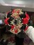 Kırmızı Siyah Çapı 18CM Sıcak Satış Gelin ve Nedime Buketleri Nefis Rhinestones Ipek Güller ve Inciler El Yapımı Sisters Düğün Buketleri (Yurt Dışından) 1
