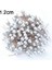 1.2 Cm-Gümüş 50 Adet 50/100 Adet/grup Mini Plastik Berry Yapay Çiçek Kırmızı Kiraz Sedefli Ercik Düğün Noel Pastası Kutusu Çelenkler Dekorasyon (Yurt Dışından) 1