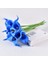 Mavi 10 Adet 3/5/10 Adet Calla Yapay Çiçekler Calla Zambak Sahte Çiçek Buketi Düğün Buket Gelin Ev Çiçek Dekorasyon (Yurt Dışından) 1