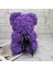 Mor 25CM Hiçbir Kutu Sıcak Sevgililer Günü Hediyesi 25CM Kırmızı Gül Teddy Bear Gül Çiçek Yapay Dekorasyon Yılbaşı Hediyeleri Kadınlar Sevgililer Hediyesi (Yurt Dışından) 1