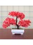 Yingsong Mor Plantas Artificiales Yapay Bitki Bonsai Küçük Ağaç Saksı Yatak Odası Dekor Süsler Ev Odası Masa Tropikal Bahçe Dekorasyon (Yurt Dışından) 2