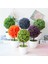 51 Sümbül Mor Kiraz Kartopu Simülasyon Bitki Saksı Çim Topu Bonsai Küçük Ağaç Ev Dekorasyon Çiçek Süsler Yaratıcı Mini Top (Yurt Dışından) 2