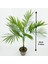 T Yeşil Yapay Palmiye Yaprağı Plastik Bitkiler Tropikal Ağaç Dalı Sahte Bitkiler Orman Ev Bahçe Dekor Düğün Dekorasyon Aksesuarı (Yurt Dışından) 1