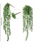 Kar Bezelye 1 Pc (Saksı Olmadan) Yapay Succulents Asılı Duvar Bitkileri Okaliptüs Mandala Asılı Saksı Plastik Çelenk Düğün Ev Dekor Rattan Bonsai (Yurt Dışından) 4
