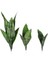 20 cm 2 Yaprak Yapay Succulents Bitkiler Seramik Karo Accessori Tropikal Sahte Uzun Yaprak Bonsai Otel Parti Ev Dekor Fotoğraf Sahne (Yurt Dışından) 3