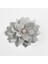 Donanma 10 Adet 5.5 cm 2.1 "küçük Katmanlı Yapay Kumaş Çiçek Düğün Butik Şifon Lotus Parti Zanaat Ev Saç Aksesuarları (Yurt Dışından) 5