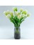 Koyu Mor 45 cm 5 Adet Papağan Lale Yapay Çiçek Silikon Gerçek Dokunmatik Buket 45 cm Lüks Ev Dekoratif Oturma Odası Deco Flores Sahte Bitki (Yurt Dışından) 5