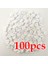 Beyaz (100 Adet/paket) 10*10MM Mini Taze Pembe Kurdele Çiçekler Küçük Boy Saten Kurdele Yapay Çiçek Zanaat Şenlikli Parti Dekorasyon (Yurt Dışından) 1