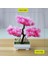 Lingyunsong Pembe Yapay Bitkiler Dıy Basit Bonsai Küçük Ağaç Sahte Bitkiler Sahte Çiçekler Saksı Süsler Banyo Ev Dekor Otel Bahçe Dekor (Yurt Dışından) 1