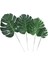12PCS-B Yapay Tropikal Monstera Palmiye Yaprakları Düğün Hawaii Partisi Luau Yaz Plaj Doğum Günü Dekorasyon Ev Bahçe Sahte Bitki (Yurt Dışından) 3