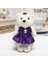 Koyu Mor 10 Adet Sevgililer Günü Ayı Çiçek Buketi Karikatür Peluş Bebek Teddy Bear Buketleri Mezuniyet Doğum Günü Düğün Hediyeleri Parti Dekoru (Yurt Dışından) 1