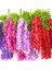 Kırmızı 12 Adet Wisteria Yapay Çiçek Asılı Çelenk Rattan Yapay Çiçek Dize Kemer Düğün Ev Dekorasyon Bahçe Dekorasyon (Yurt Dışından) 4