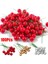 Altın 100 Adet Noel Dekorasyon Yapay Berry Kırmızı Altın Kiraz Ercik Mini Sahte Meyveler Çiçekler Inci Boncuk Dıy Noel Partisi Zanaat Için (Yurt Dışından) 2