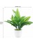Mini Saksı Yapay Bitkiler Yeşil Monstera Yaprakları Ev Bahçe Oturma Odası Yatak Odası Açık Dekor Tropikal Plastik Sahte Kaplumbağa Yaprağı Bitki (Yurt Dışından) 2