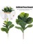50 cm 35/50 cm Yapay Ficus Şube Gerçekçi Yeşillik Sahte Yapraklar Sahte Bitkiler Çiçek Aranjmanı Parti Malzemeleri Avlu Süsleme (Yurt Dışından) 4