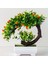 Dikdörtgen Havza Yapay Plastik Bonsai Sahte Bitkiler Çiçek Düğün Ev Dekor Bahçe Otel Saksı Yapay Sahte Plastik Bonsai Bitki Ağacı (Yurt Dışından) 5