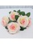 Pembe Çekirdek 34 cm Gül Ipek Yapay Çiçekler Küçük Buket 5 Kafa Sahte Çiçek Sevgililer Günü Düğün Dekorasyon Kapalı Flores Dıy Malzemeleri (Yurt Dışından) 4