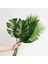 STYLE03 Koyu Yeşil Tek Parça Monstera Yapay Bitkiler Plastik Tropikal Palmiye Ağacı Yaprakları Ev Bahçe Dekorasyonu Aksesuarları Fotoğraf Dekoratif (Yurt Dışından) 2
