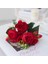 Kırmızı 1 Buket 9 Kafaları Yapay Şakayık Çay Gül Çiçek Kamelya Ipek Sahte Çiçek Flores Dıy Ev Bahçe Düğün Dekorasyon Için (Yurt Dışından) 1