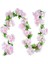 B04 Pembe Çiçek Askılığı 2.3 M Çiçek Çelenk Yapay Çiçek Dize Yaprakları ile Ipek Sakura Kiraz Çiçeği Ivy Vine Ev Bahçe Düğün Kemer Dekor Için (Yurt Dışından) 1