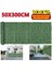 D 50X300CM Yeni Yapay Yaprak Çit Panelleri Sahte Hedge Gizlilik Çit Ekranı Açık Bahçe Bahçesi Teras Patio Noel Dekor (Yurt Dışından) 2