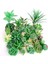 Ji Wa Lian Yeşil Akın Yapay Succulents Bitkiler Ev Bahçe Dekorasyonu Çiçek Aranjmanı Banyo Aksesuarları Planta Yapay (Yurt Dışından) 2