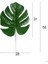 4A Monstera Yapay Sahte Monstera Palmiye Yaprakları Yeşil Tropikal Bitkiler Yaprak Düğün Dıy Çiçek Aranjmanı Ev Dekorasyon Gerçek Dokunmatik Yapraklar (Yurt Dışından) 1