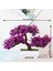 Pembe Plastik Yapay Bitkiler Bonsai Ev Odası Masa Dekorasyon Küçük Ağaç Saksı Sahte Bitki Çiçekler Saksı Bahçe Balkon Süsleri (Yurt Dışından) 3