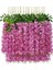 Mor Kırmızı 12 Adet Yapay Wisteria Çiçekler Ratta Ekstra Uzun Kalın Asma Asılı Garland Ipek Wisteria Çelenk Ev Partisi Düğün Dekor Için (Yurt Dışından) 1