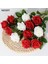 Açık Pembe Gül 10 Adet 3/5/10/20 Adet Güller Yapay Çiçekler Gül Çiçek Şube Yapay Kırmızı Güller Gerçekçi Sahte Gül Düğün Ev Dekor Için (Yurt Dışından) 5
