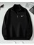 Unisex Nike Baskılı Pamuklu Yarım Fermuarlı Sweatshirt 2